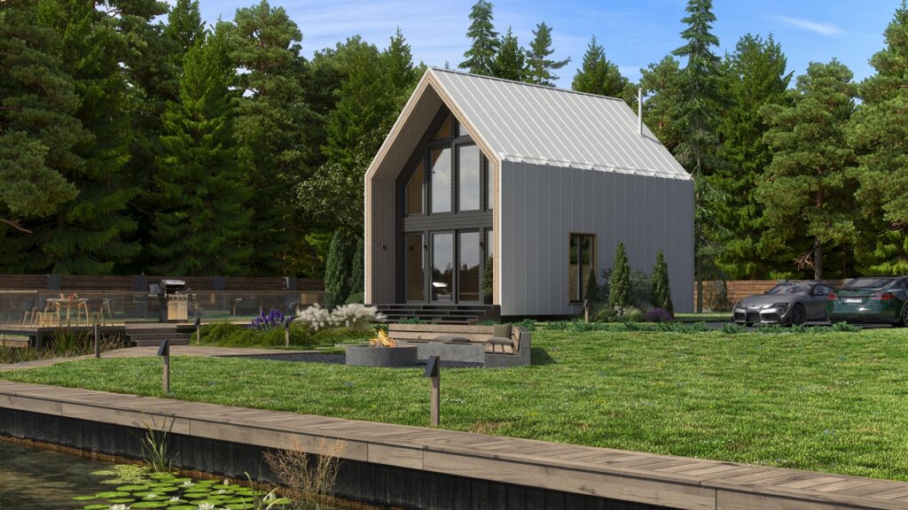 Qtm Seven Plus, structura metalica usoara 115 mp, montaj inclus