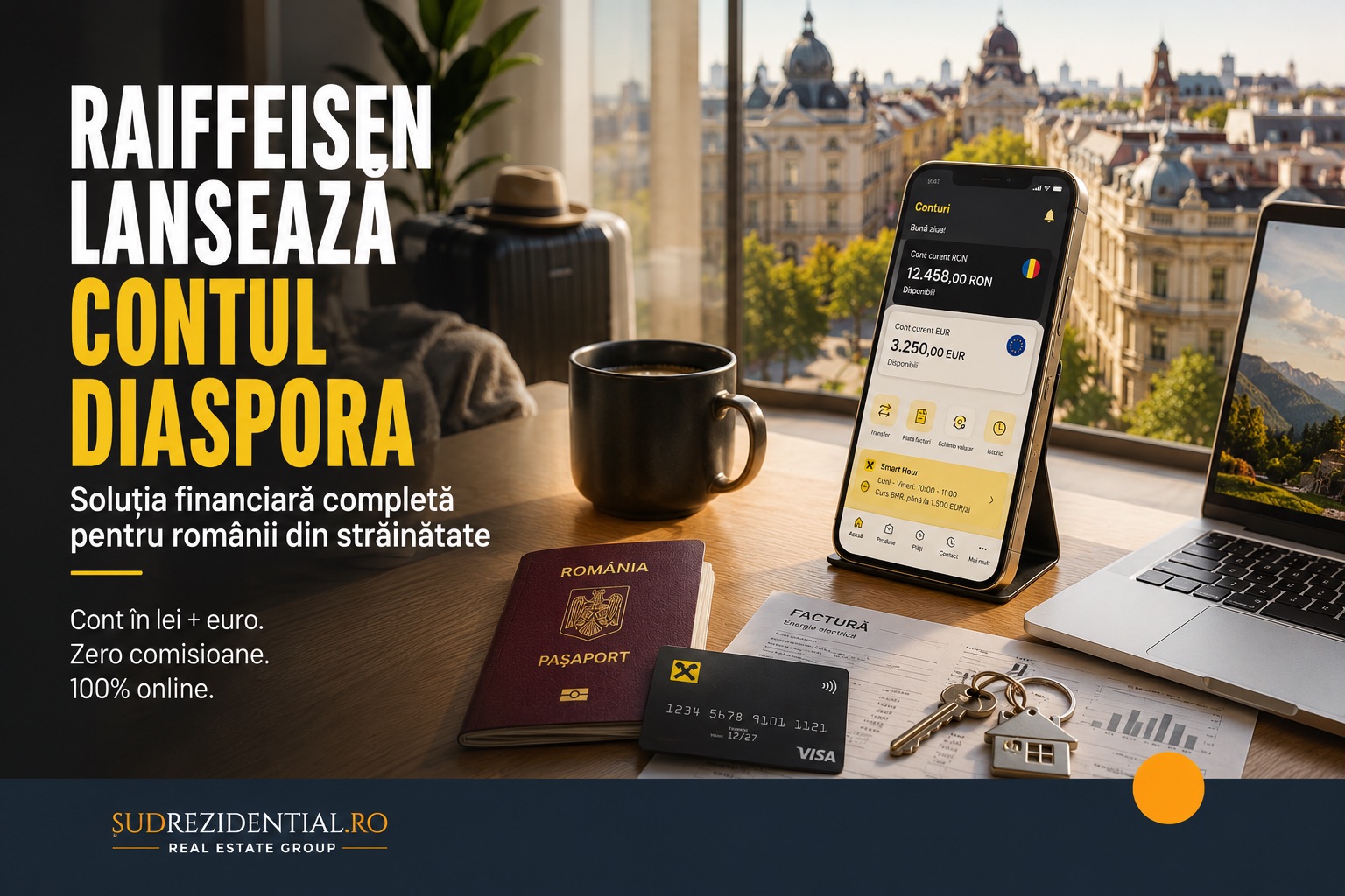 Raiffeisen lanseaza contul Diaspora: Solutia financiara completa pentru romanii din strainatate! 9 Raiffeisen lanseaza contul Diaspora: Solutia financiara completa pentru romanii din strainatate!