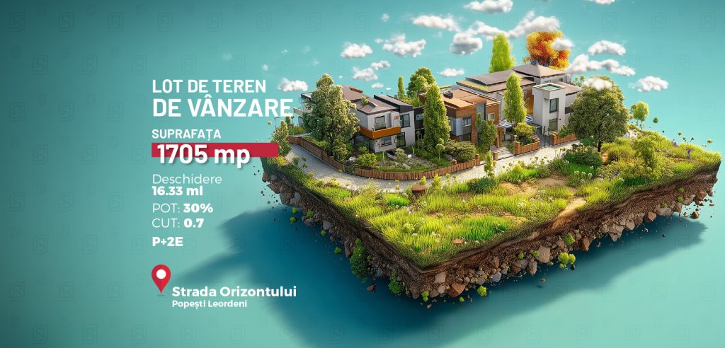 Anunturi ansamblu rezidential 7 Oportunitate investitionala | Teren construibil 1.705 mp, Strada Orizontului, Popest-Leordeni