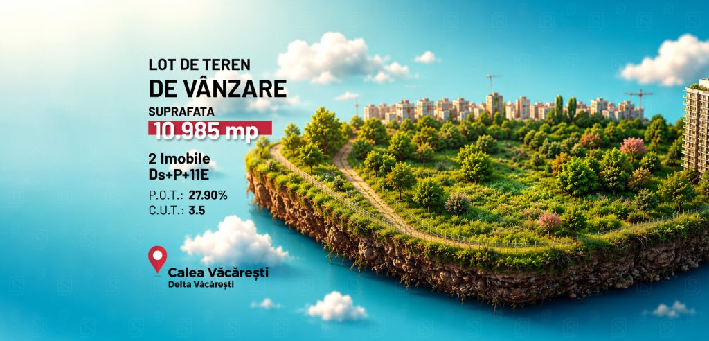 Teren cu Autorizatie | Proiect Rezidential 2S+P+11E | Calea Vacaresti, Sun Plaza Mall