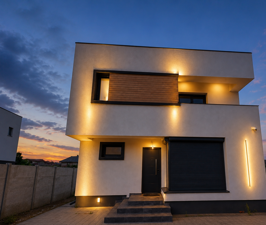 Case-Vile noi Bucuresti | Ilfov 17 Casa premium cu living generos si 3 dormitoare, intrare Comuna Vidra, acces rapid A0
