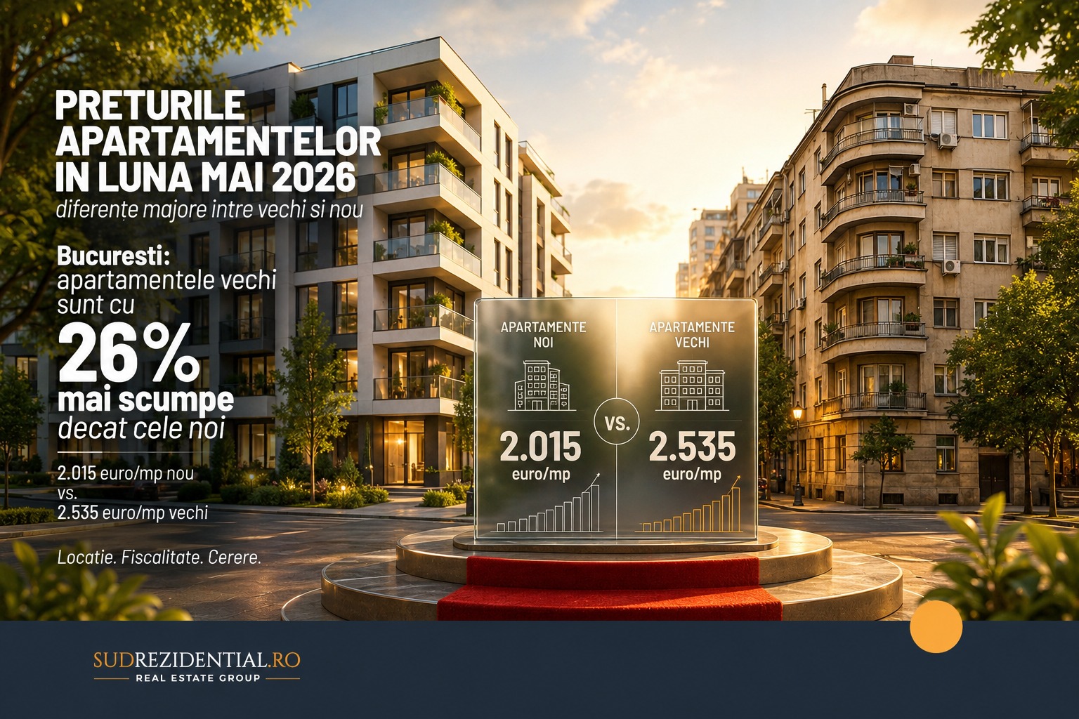 Preturile apartamentelor in luna mai 2026: Diferente majore intre vechi si nou 1 preturile apartamentelor in mai 2026