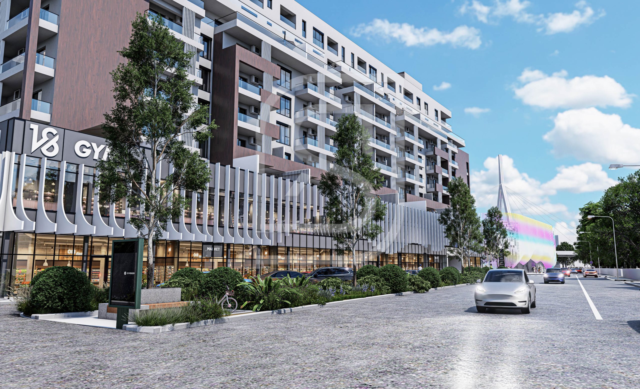 Inchiriere spatiu comercial 231 mp | Venus Arena Residence, vizibilitate buna si acces facil