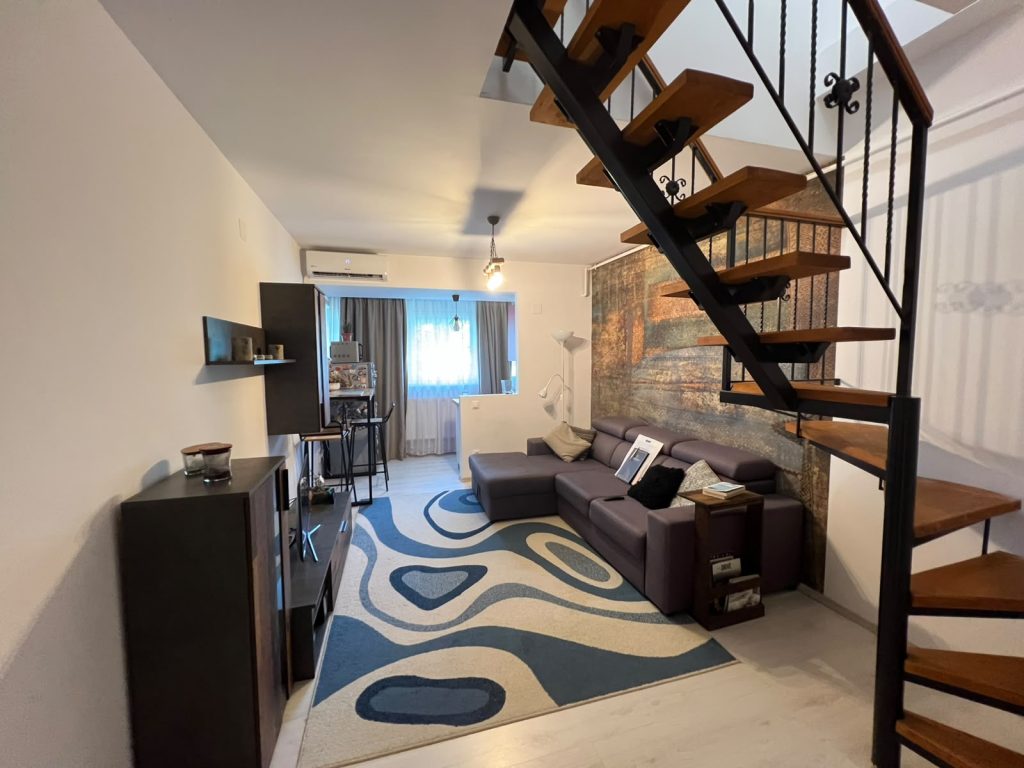 Apartament tip duplex cu 3 camere, complet mobilat si utilat, acces facil Metrou Aparatorii Patriei