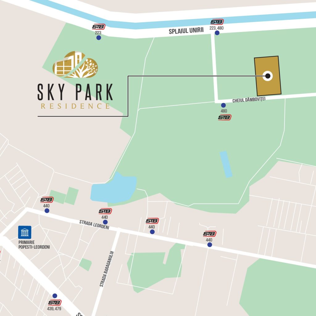 Sky Park Residence - Splaiul Unirii 11 harta sky park