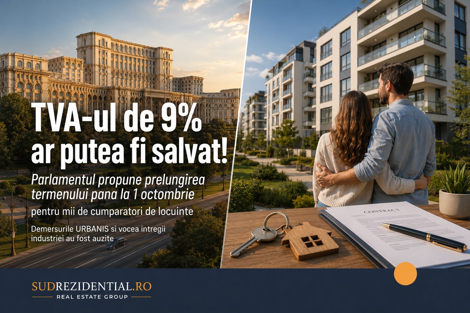 TVA-ul de 9% ar putea fi salvat! Parlamentul propune prelungirea termenului pana la 1 octombrie pentru mii de cumparatori de locuinte 1 tva