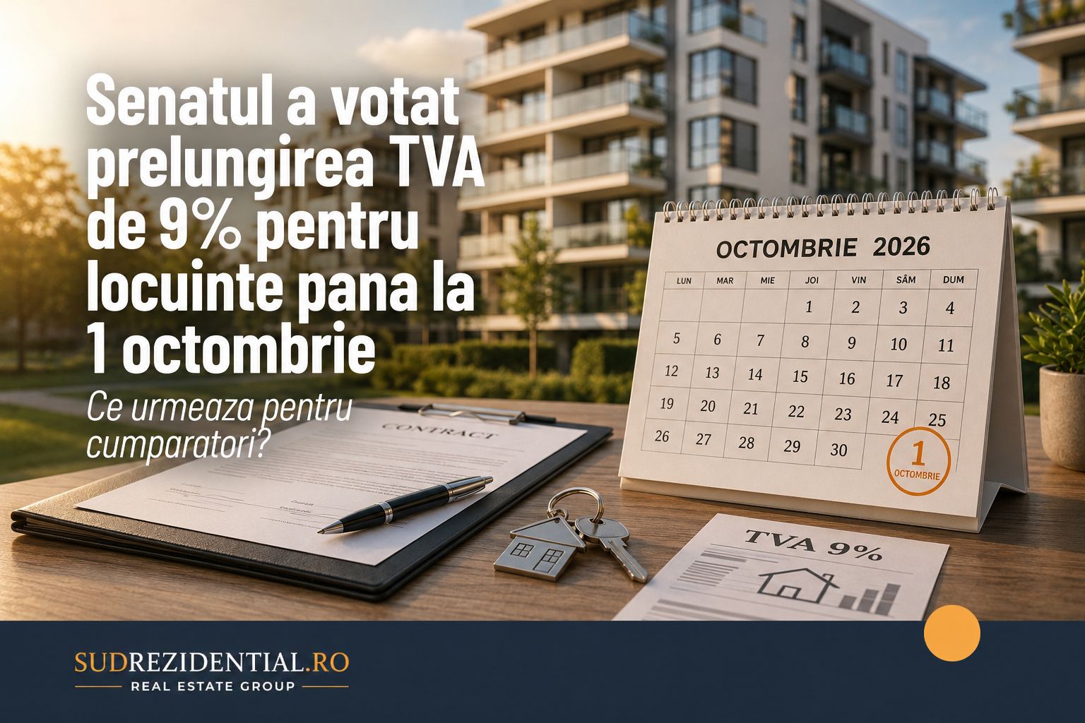 Senatul a votat prelungirea TVA de 9% pentru locuinte pana la 1 octombrie. Ce urmeaza pentru cumparatori 1 tva9