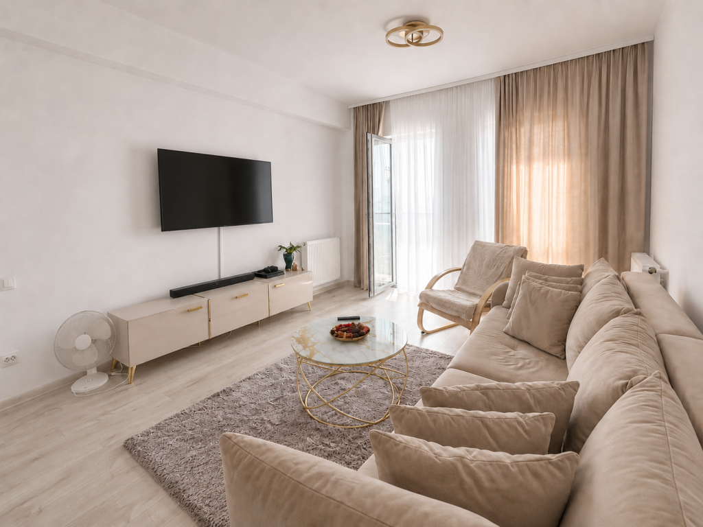 Apartament decomandat cu 3 camere, gata de mutare, mobilat si utilat – Bd. Metalurgiei