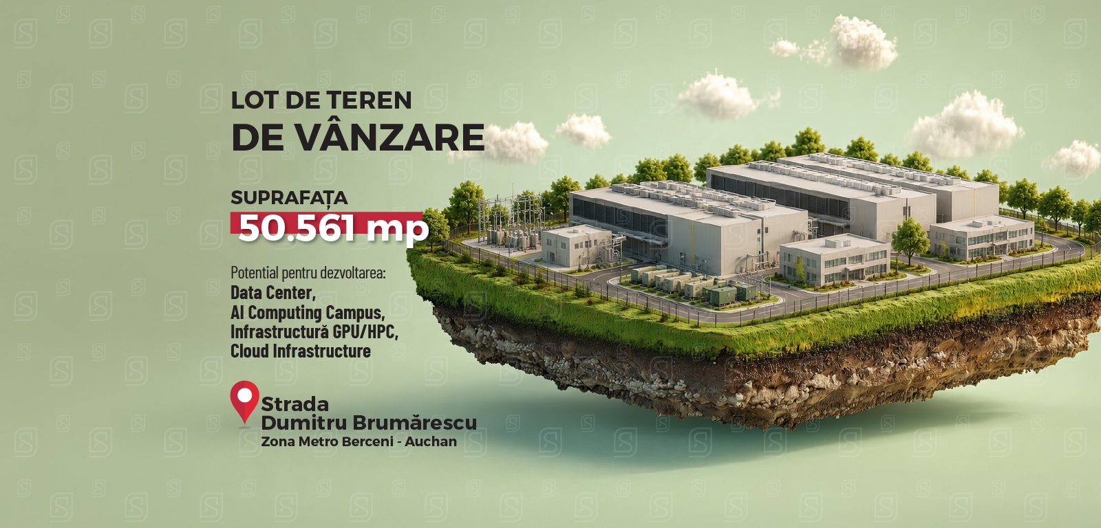 Oportunitate investitie – Teren strategic 50.561 mp – Data Center/ AI Campus