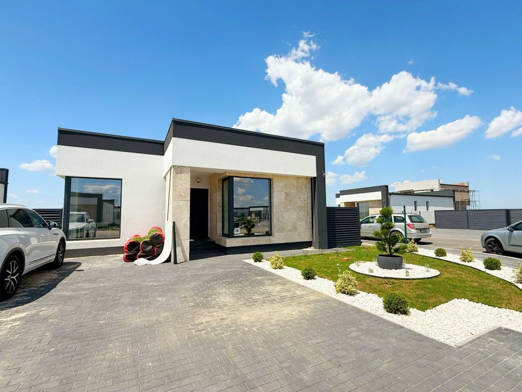 Casa premium pe un singur nivel | 4 camere, dressing, 2 bai si teren de 385 mp, Comuna Vidra
