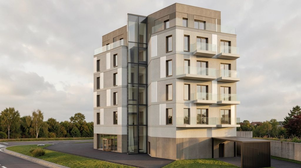 Apartament modern cu terasa si lift panoramic – proiect nou in zona Parcului Drumul Taberei