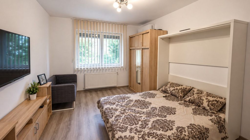 Apartamente cu mutare rapida 17 Apartament modern cu o camera, complet mobilat si utilat | Zona Popesti Vest – Metrou Berceni
