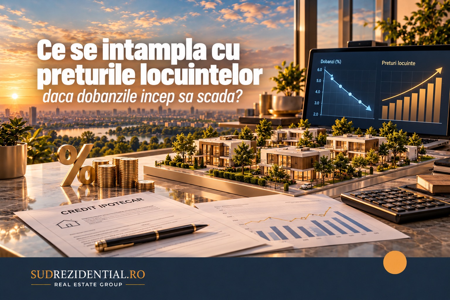 Ce se intampla cu preturile locuintelor daca dobanzile incep sa scada? 1 blog finantare